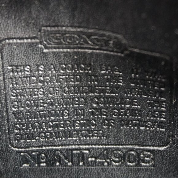 Coach Sonoma Black Pebbled Leather Large Flap Crossbody Bag - Picture 11 of 16